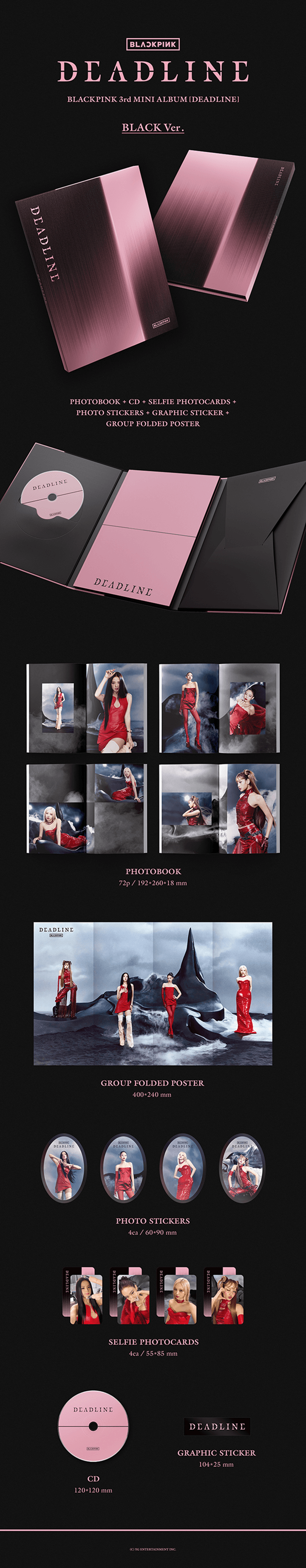 BLACKPINK《DEADLINE》 BLACK VER./ PINK VER.