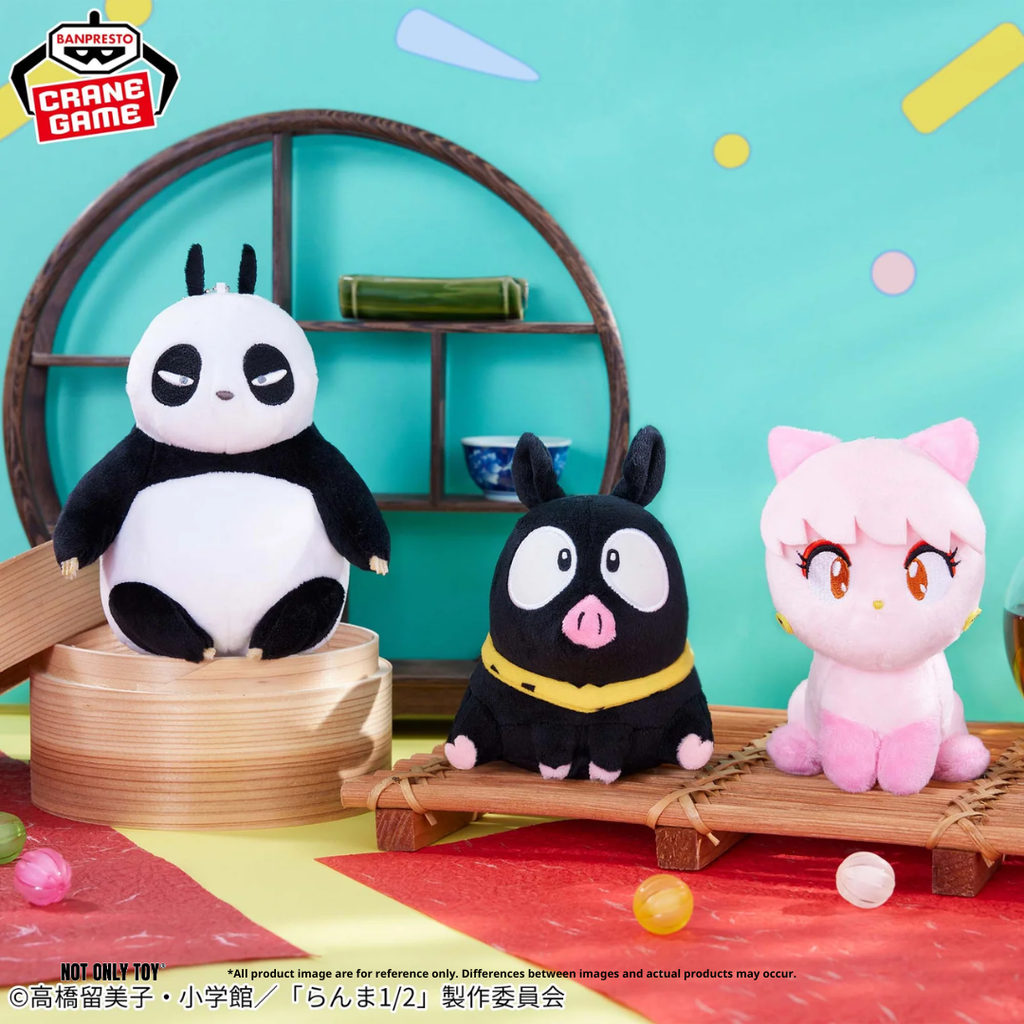 [SEGA] RANMA 1/2 PLUSH TOY P-CHAN / GENMA(PANDA) / SHAMPOO(CAT)