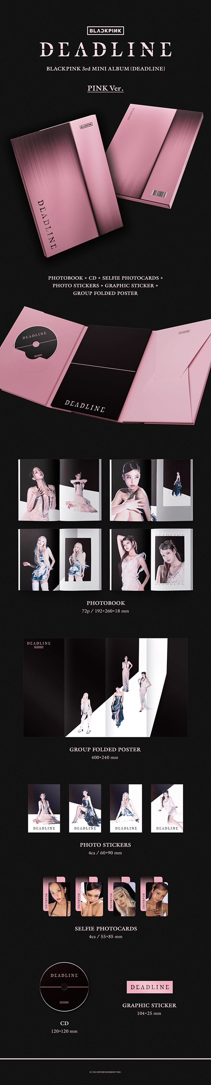 BLACKPINK《DEADLINE》 BLACK VER./ PINK VER.