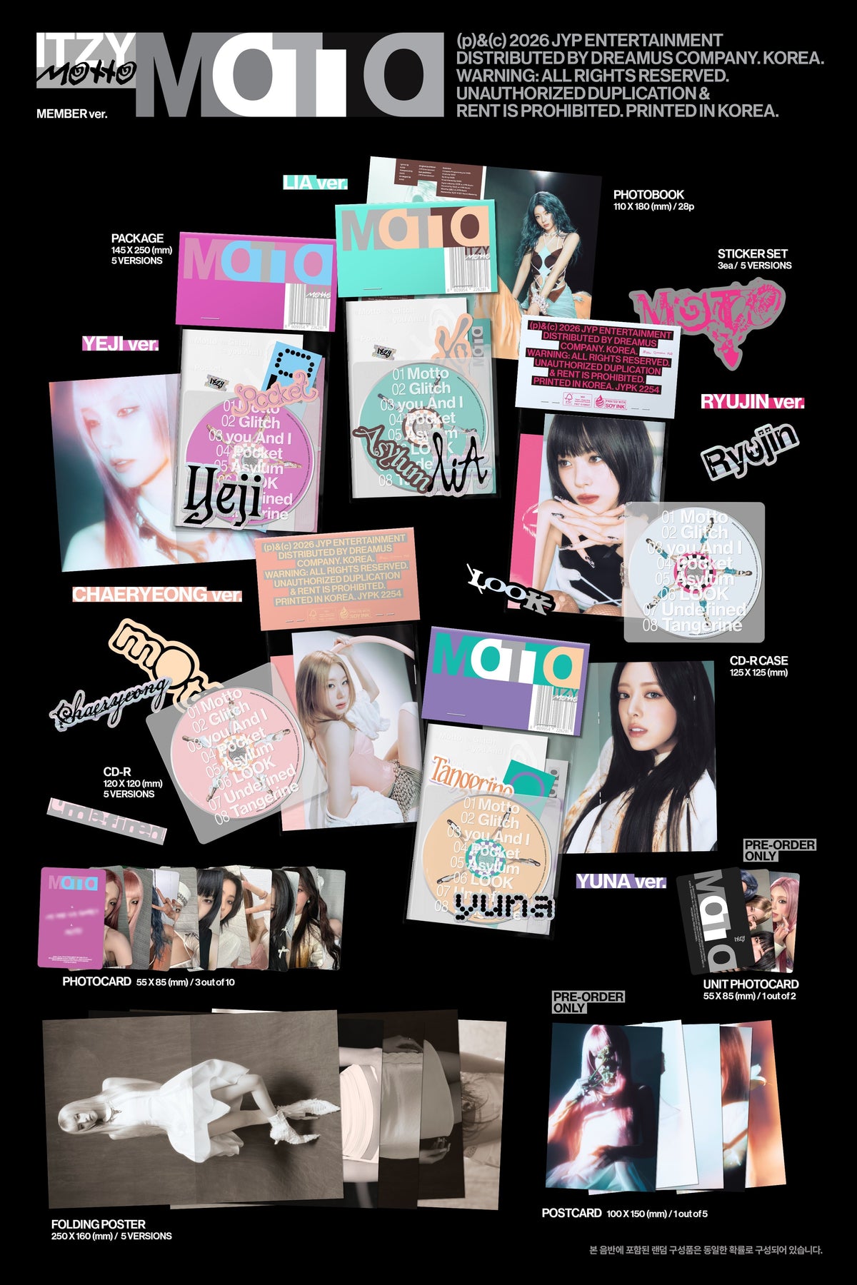 ITZY MINI ALBUM <MOTTO> (MEMBER VER)