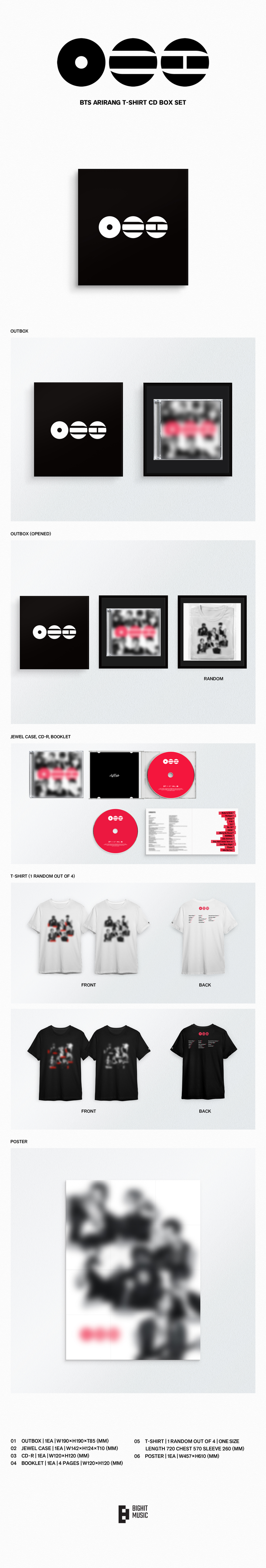 BTS - ARIRANG (T-SHIRT CD BOX SET)