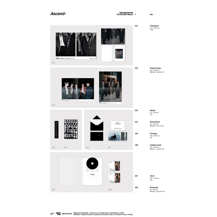ZEROBASEONE - THE 6TH MINI ALBUM [ASCEND-] PHOTOBOOK VER.