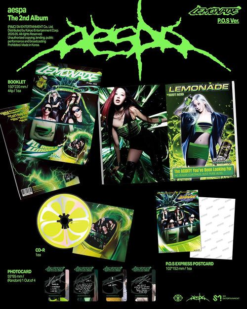 AESPA - LEMONADE / THE 2ND ALBUM (P.O.S VER.)