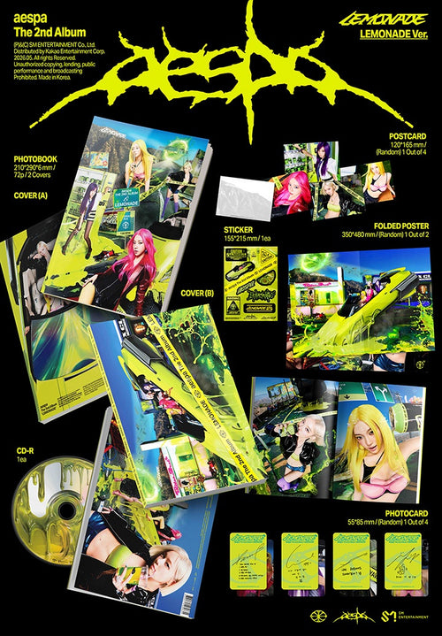 AESPA - LEMONADE / THE 2ND ALBUM (P.O.S VER.)