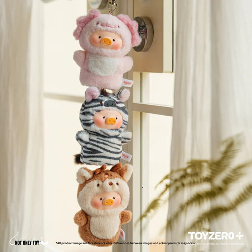 LuLu the Piggy Animal Party Vol. 2 - Cutest Butler PVC Face Plush Key Cover Keychain (Blind Box