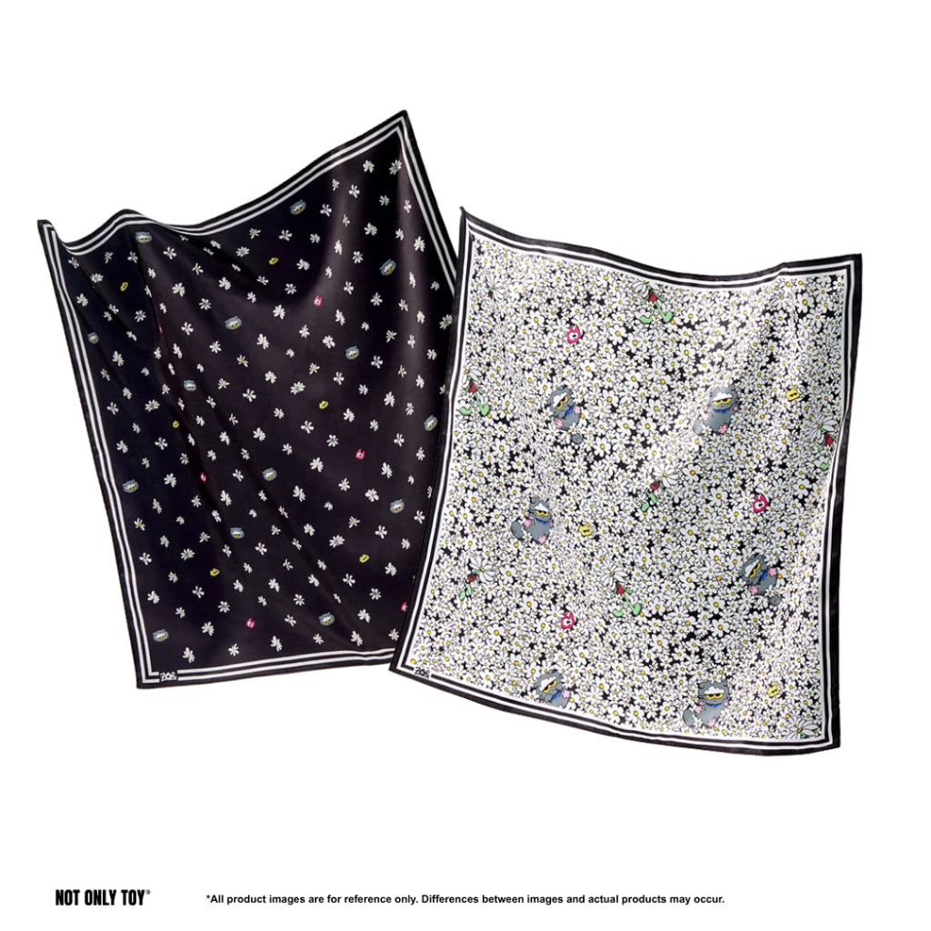 ZO&FRIENDS Scarf Black / White