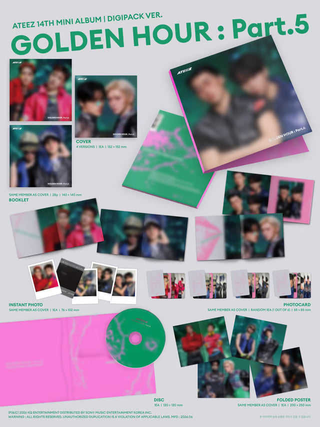 ATEEZ - [GOLDEN HOUR : Part.5] DIGIPACK UNIT