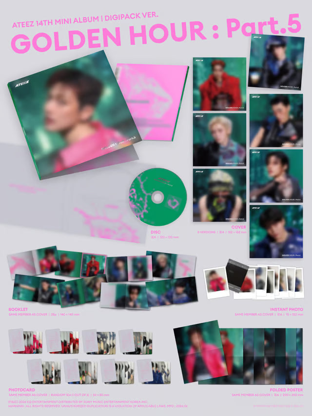 ATEEZ - [GOLDEN HOUR : Part.5] DIGIPACK