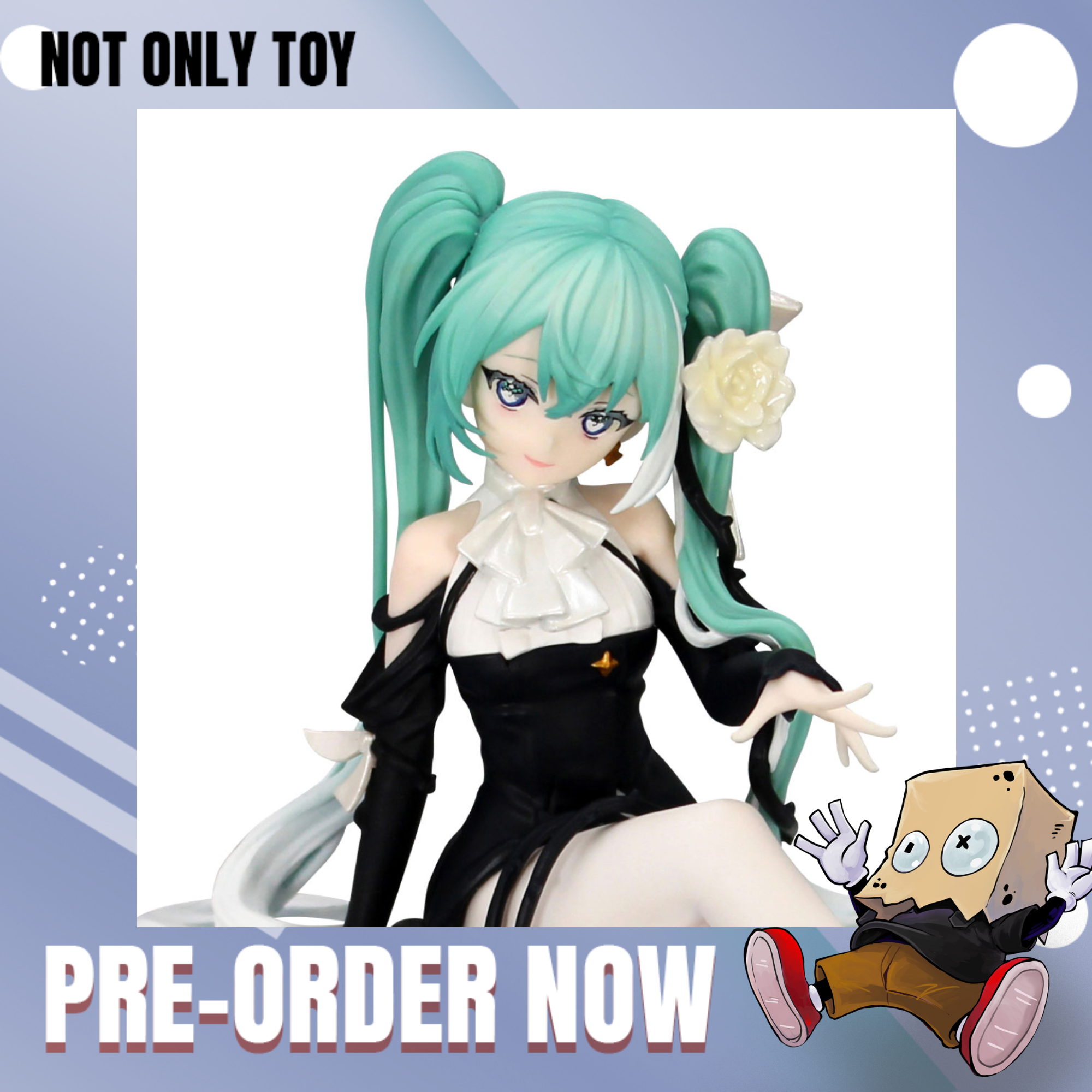 HATSUNE MIKU NOODLE STOPPER FIGURE -FLOWER FAIRY WHITE ROSE-