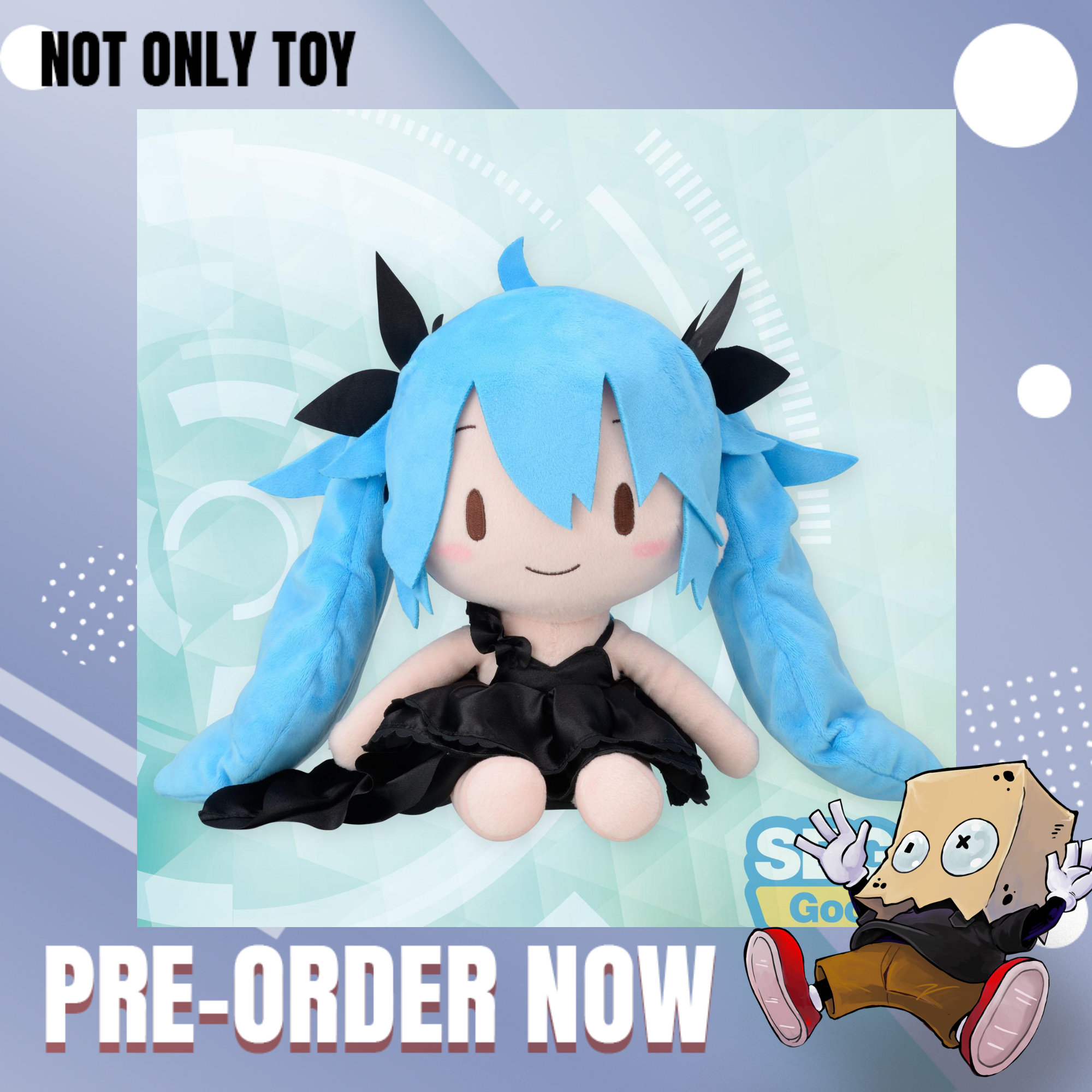 VOCALOID FUWA PETIT L PLUSH HATSUNE MIKU DEEP SEA GIRL
