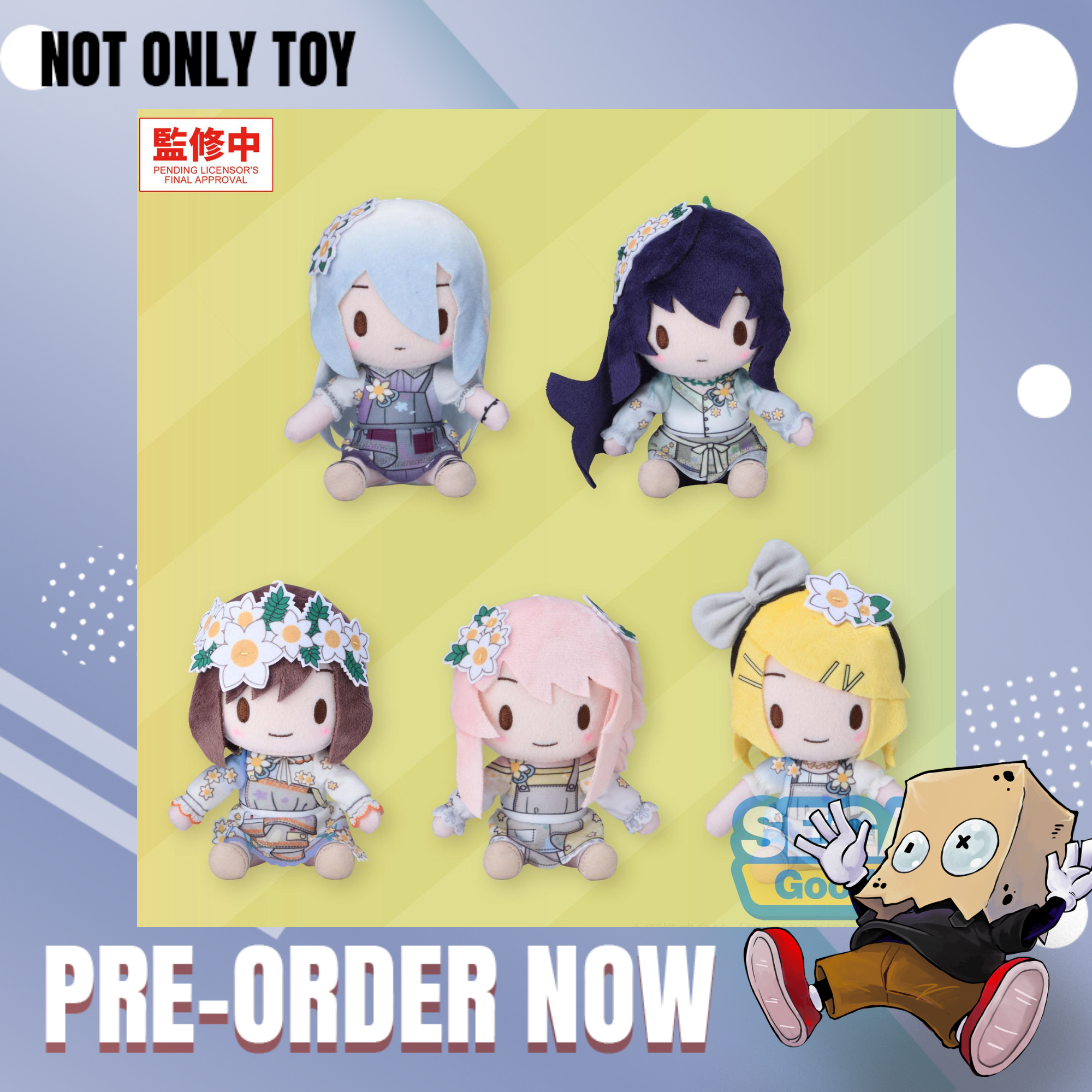 PROJECT SEKAI: COLORFUL STAGE! FUWA PETIT MINI PLUSH NIGHTCORD AT 25:00 - INSATIABLE PALE COLO (EX)